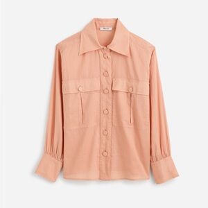 NWT Madewell Utility-Pocket Button-Up Shirt